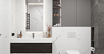 Mars Grey Керамогранит белый 60x120 Матовый Карвинг_5