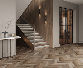 Wood Latina Brown Chevron M